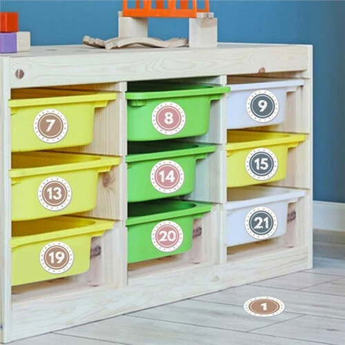 Boho   Spots for Classroom - 36pcs Number Stickers Dots for Classroom Floor Decals 1
