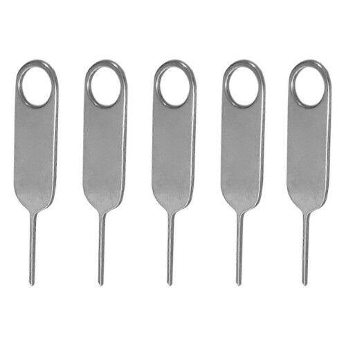 Compact Durable 5-Piece Burr-free SIM Ejector Needles for JH8 Cellphone Use