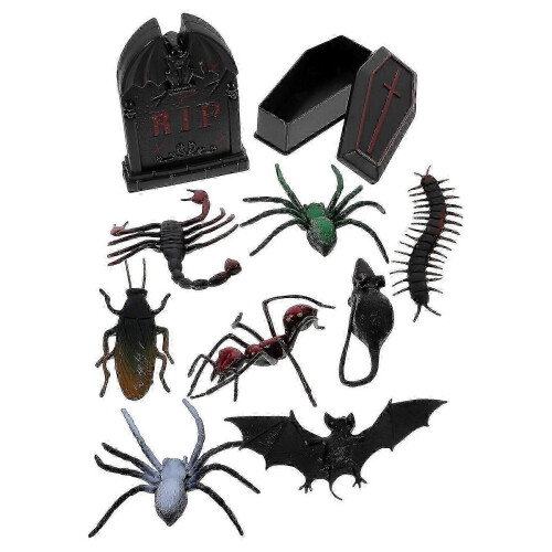 set di mini bare e decorazioni per tombe per una spettrale scena di Halloween