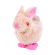 Easter Bounce Chick Broken Shell Multi Plastic Plush Interactive WalkJump Clockwork Toy 26