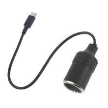 USB-C PD 60W to 12V Car Lighter Socket Converter Cord for Charger Vacuum Cleaner