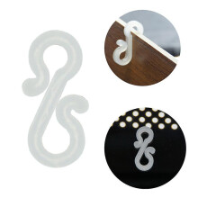 100pcs Mini Plastic S Hooks Fairy Lights Hanging Clips Outdoor