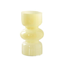 Vaso in vetro stile francese 18x9 cm, decorazione d'interni retrò di alta gamma, 26-27 anni