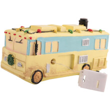Set di casette illuminate per un villaggio natalizio, decorazioni festive per le vacanze.