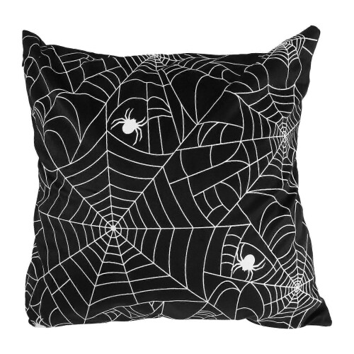 Creative Halloween Spider Web Pillow Case Party Home Sofa Coffee Library Black Base S