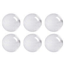 6X Transparent Color Glass Crystal Ball Healing Sphere Photography Prop Decor 30mm