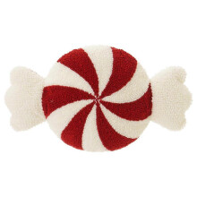 Cute Plush Candy Christmas Pillows, Winter Bedroom Sofa Christmas Decorations
