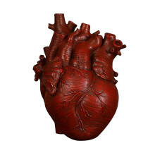 Vaso a forma di cuore in resina, ornamento da scrivania unico, portafiori per la casa 26-27s