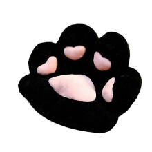 Cats Paws Cushion Kawaii Chair Cushion 27.5 x 23.6Inch Black Seat Pad Comfy Lazy Sofa Office Floor Pillow