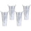 Galvanized Metal Flower Holder Storage Container 4Pcs for Garden Decor 1