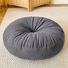 Round Meditation Cushion Thick Breathable Tatami Yoga Pillow Pet-Friendly Gray