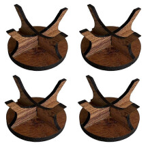 Espositore da golf in legno, supporto per palline color cocco, set multifunzionale, decorazione per la casa.