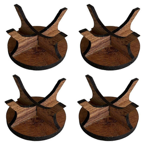 Wooden Golf Display Rack, Coconut Brown Ball Display Stand, Multi-Functional Rack Set, Home Decor