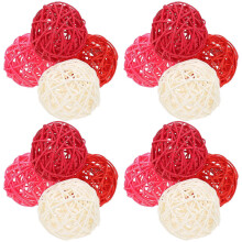96 pezzi di sfere rotonde in rattan da appendere per decorazioni da tavolo per matrimoni