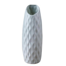 Vaso nordico in plastica antigoccia, semplice vaso per fiori artificiali, verde