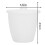 Coppa da laboratorio in PTFE ad alta forma con coperchio, materiale sperimentale, 30 ml 1