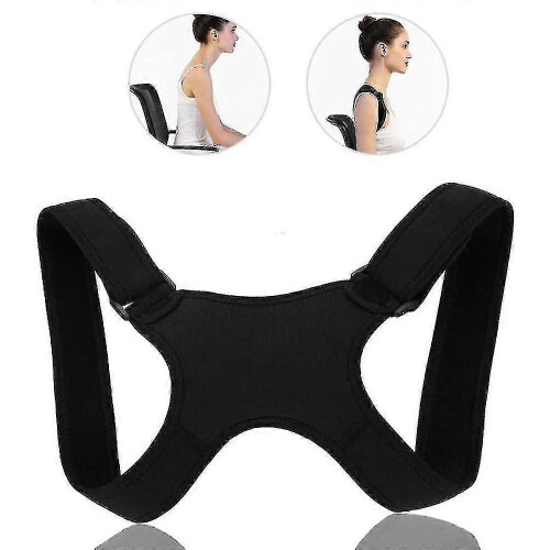 XL Posture Backrest Post Band for Back, Black, XL