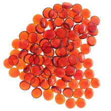 100 perline di vetro rosse effetto marmo per acquario