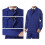 (blue suit 185) Work Protective Gear Uniform Set Canvas Car Garage 1