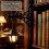 Vintage Library Lantern Bookshelf Light,  Hanging Lamp Warm LED Decor 6
