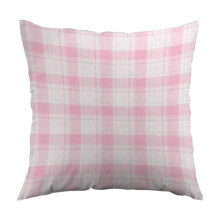 Valentine Plaid Throw Pillow Covers 18x18 Pink White Love Cushion Case for Sofa