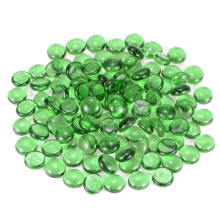 Perline e gemme in vetro verde brillante effetto fuoco per bracieri, vasi, acquari e lavori creativi, 900 g