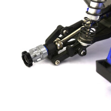 Metal 12mm to 17mm Splined Wheel Hex Hub Adapter for 1/10 Slash 2WD 4X4 Rustler RC Car Upgrade Parts,Black