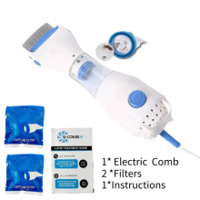 Pet Electric Comb Lice Remover Hair Cleaner Removing Flea Lice Egg Floating Hair UK Plug