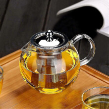Small Glass Teapot with Removable Infuser Obor Stovetop Safe Kettle