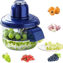Wireless Electric Fruit Vegetable Peeler Washer 1300mAh Battery USB-C Charging Stainless Steel 5 Blades Kitchen Tool