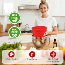 Foldable Silicone Liners for Tilt- 5 QT Mixer - Dishwasher-Safe Food-Grade Silicone Bowl Insert A