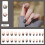 (Jelly Glue Model) 24Pcs Gradient Black False Nails Short Ballet 1