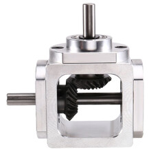 Gearbox 90 Degree Right Angle Bevel Gear-Box with Mounting Hole 1:1 Shaft 1 Module 20 Teeth Bevel Gear C