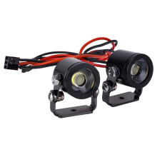 2piezas Faros LED para Coche RC con Soporte para 1/10 RC Crawler TRX4 para SCX10 90046 RC4WD D90 D110 TF2