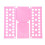(pink) Clothes Folding Board, PP Material, Space Saving Tool for Wardrobe Storage 1
