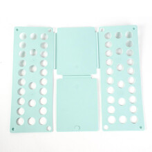 (Nordic green) Clothes Folding Board, PP Material, Space Saving Tool for Wardrobe Storage