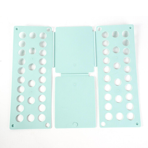 (Nordic green) Clothes Folding Board, PP Material, Space Saving Tool for Wardrobe Storage