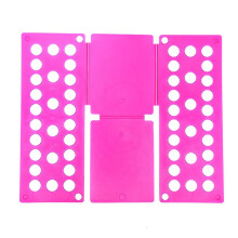 (magenta) Clothes Folding Board, PP Material, Space Saving Tool for Wardrobe Storage