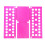 (magenta) Clothes Folding Board, PP Material, Space Saving Tool for Wardrobe Storage 1