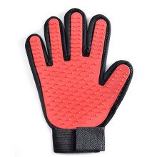 (Left hand) Pet Grooming Gloves for Cats and Dogs, Wet and Dry Use, Five-Finger Design for Massage and Hair Removal