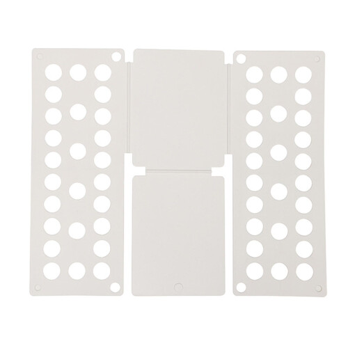 (white) Clothes Folding Board, PP Material, Space Saving Tool for Wardrobe Storage