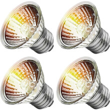 (25W) Confezione da 4 lampade riscaldanti per rettili da 25W, 50W e 75W con raggi UVA e UVB per terrari e vasche per tartarughe.