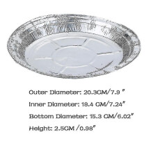 (8 inch) Tacki do pieczenia z folii aluminiowej Kompatybilne z frytkownicami bezpowietrznymi, 6/7/8 cali, 50 szt., Odporne na wysoką temperaturę
