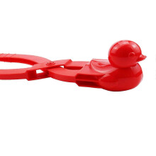 (Red) Molde para Bolas de Neve Animal para Crianças, Clipe de Plástico Resistente para Brincar na Neve e Areia, 4 Unidades