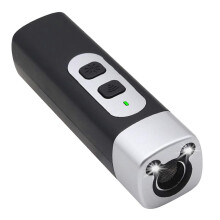 (Black) Dispositivo Anti-Latido Portátil Ultrassônico com Luz LED para Correção de Comportamento Canino