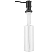 (Matt) Soap Dispenser with Top-Fill Design, 500ml PE Bottle and ABS Pump, No Leak, Easy Installation for Kitchen Sink