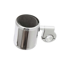 (Sliver) Motorrad Getränkehalter kompatibel mit Universal Motorrädern, verstellbarer Quick Release Metall Halter für Lenker