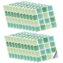 (Style3) Azulejos Autoadesivos para Parede, 30 Unidades, 10x10 cm, Design Mosaico, para Cozinha e Banheiro