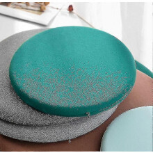 (light grey, M) Almofada de Assento de Espuma Viscoelástica de Baixa Rebound para Sentar Prolongado, Tecelagem de Malha, Diâmetro 30 35 40 cm