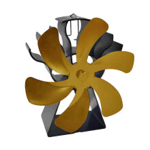 (Golden) Stove Fan with Thermoelectric Self-Power, Enhanced Air Circulation, Safety Design for Home Heating
